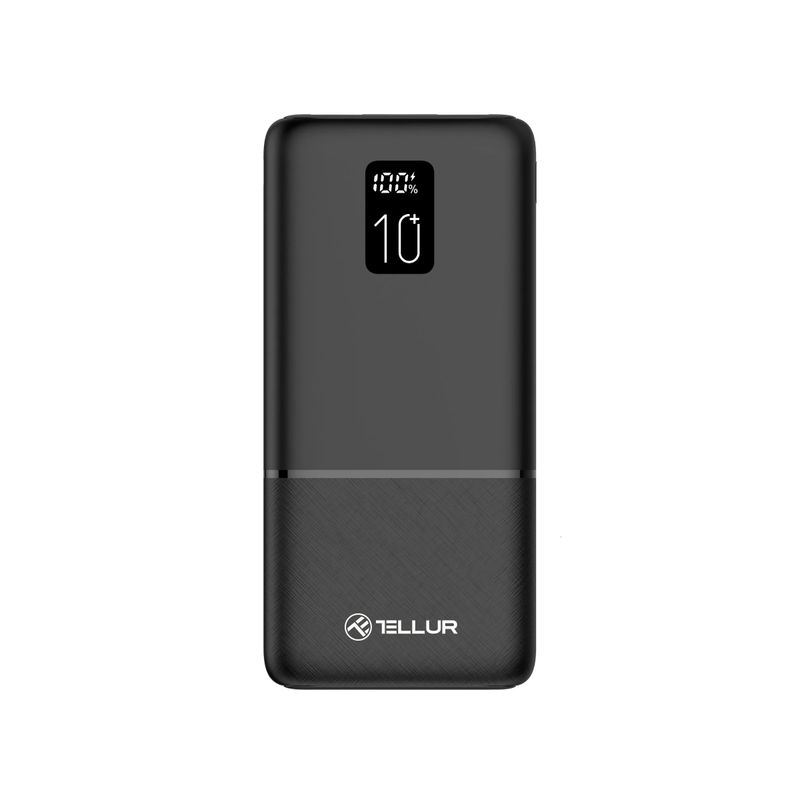 Tellur-Boost-Pro-PD102-Baterie-Externa-10000mAh-2-x-QC3.0-22.5W---PD-20W-Negru