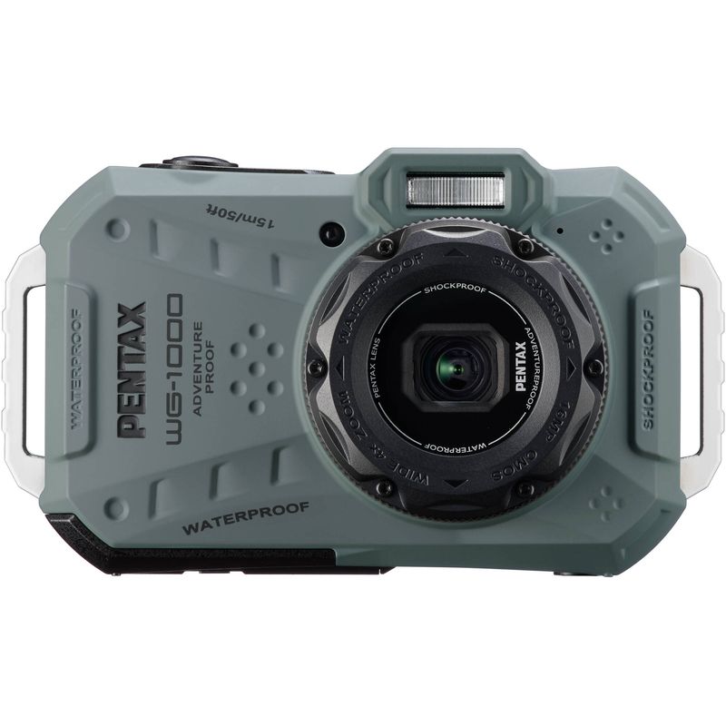 Pentax-WG1000-Aparat-Foto-Compact-Subacvatic-16MP-Zoom-Optic-4x-Verde-Olive