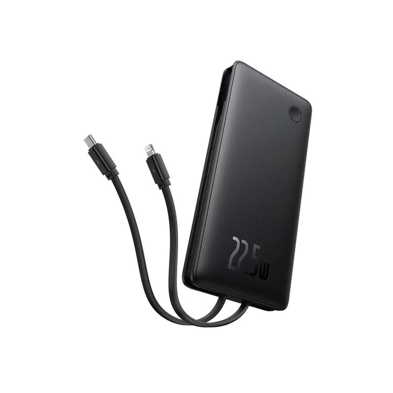 BaseusAirpowLiteAcumulatorExtern10000mAh225WCabluDualNegru