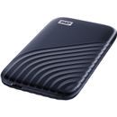 WD My Passport SSD Extern 2TB USB 3.2 Gen2 Type-C/A Albastru