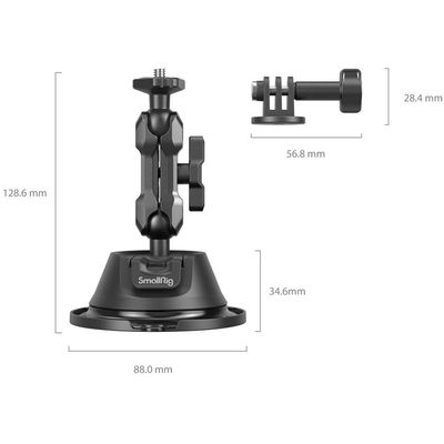SmallRig 4193 SC-1K Suport Portabil cu Ventuza pentru Camere de Actiune