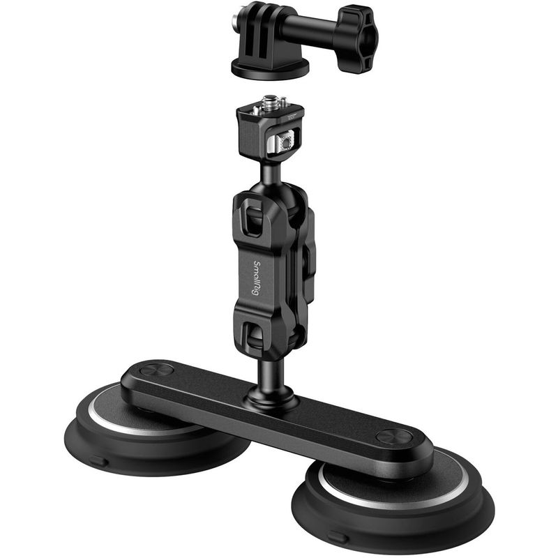 SmallRig4467KitSuporturipentruMontarecuVentuzaMagneticaDualapentruCameredeActiune