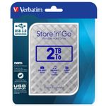 VerbatimStoreGoGEN2HDDExtern25inch2TBUSB30Argintiu
