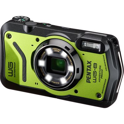Pentax WG-8 Aparat Foto Compact 20mpx 5x Zoom Optic Subacvatic Rezistent la Socuri Verde