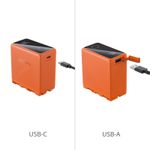 SmallRig4576AcumulatorcuReincarcareUSBCpentruNPF97010500mAhPortocaliu