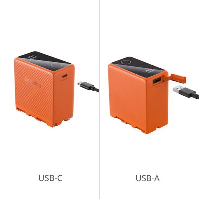 SmallRig 4576 Acumulator cu Reincarcare USB-C pentru NP-F970 10500mAh Portocaliu