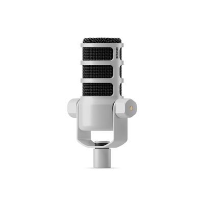 Rode PodMic White Microfon Dinamic Podcast XLR Alb