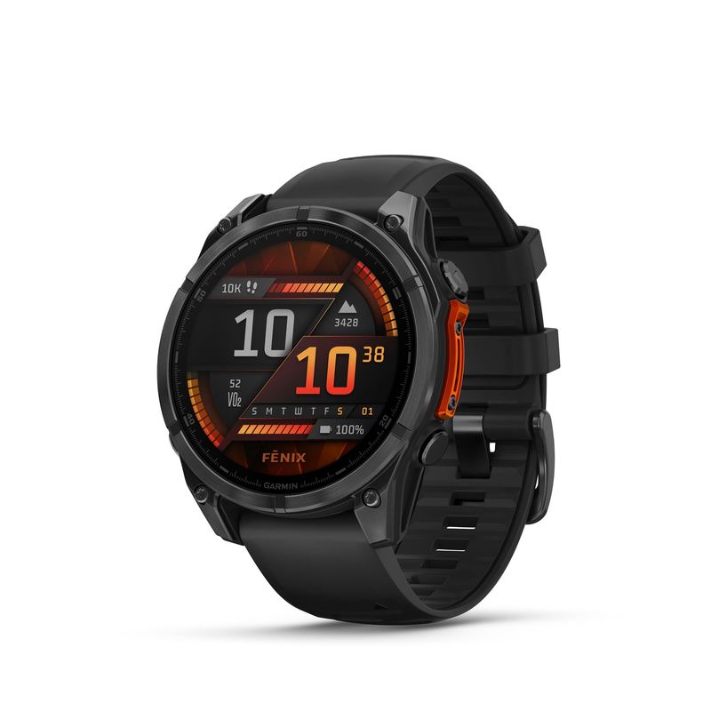 Garmin-Fenix-8-AMOLED-47mm-Smartwatch-Glass-Slate-Gray-Curea-Negru