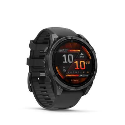Garmin Fenix 8 AMOLED 47mm Smartwatch Glass Slate Gray Curea Negru