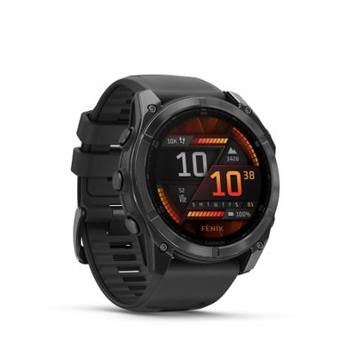 Garmin Fenix 8 AMOLED 51mm Smartwatch Glass Slate Gray Curea Negru
