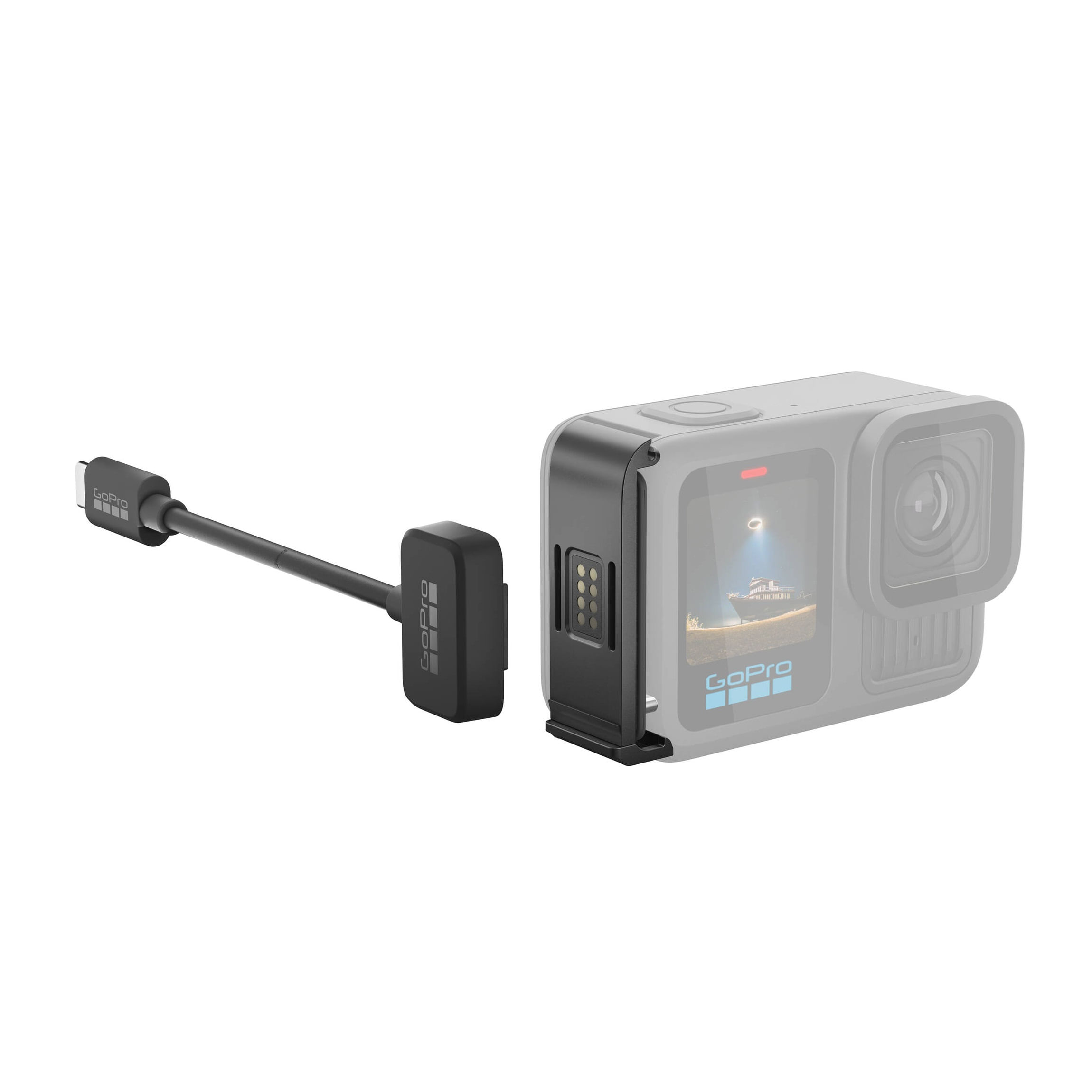 GoPRO Usa Laterala + Cablu Incarcare pentru GoPro-F64.ro - F64.ro