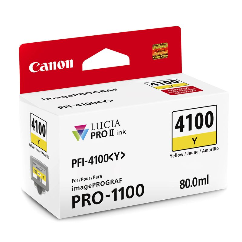 CanonPFI4100YCernealaGalbenpentruPRO1100