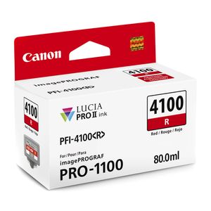 Canon PFI-4100R Cerneala Rosu Foto pentru PRO-1100