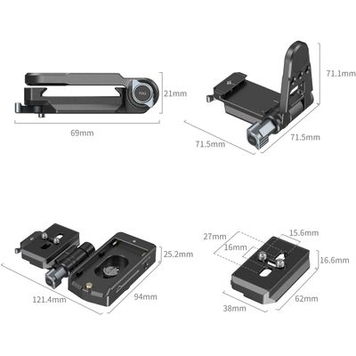 SmallRig 4696 Kit Montare cu Placa pentru Baterie NP-F pentru Camere Mirrorless