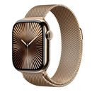 Apple Watch 10 GPS + Cellular 42mm Carcasa Gold Titanium cu Gold Milanese Loop