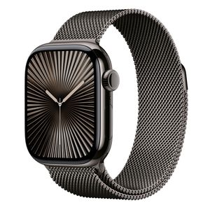 Apple Watch 10 GPS + Cellular 42mm Carcasa Slate Titanium cu Slate Milanese Loop