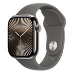 Apple-Watch-10-GPS---Cellular-42mm-Carcasa-Natural-Titanium-si-Curea-Sport-Stone-Grey-S-M