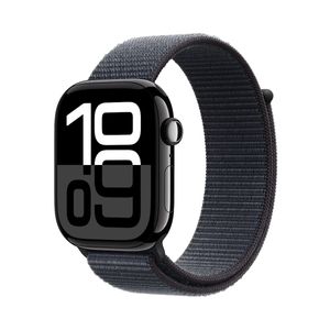 Apple Watch 10 GPS + Cellular 42mm Carcasa Aluminiu Jet Black cu Ink Sport Loop