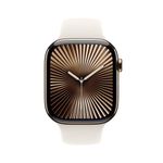 AppleWatchSeries10GPSCellular42mmCarcasaGoldTitaniumsiCureaSportStarlightML