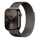 Apple Watch 10 GPS + Cellular 46mm Carcasa Slate Titanium cu Slate Milanese Loop S/M