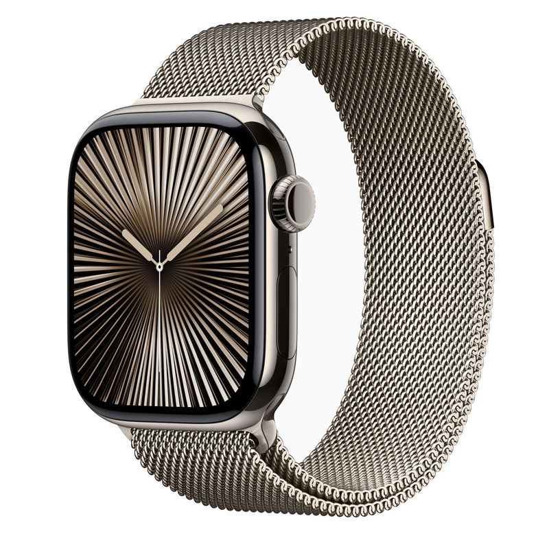 Apple-Watch-10-GPS---Cellular-46mm-Carcasa-Natural-Titanium-cu-Natural-Milanese-Loop-M-L