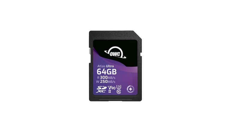 OWC Atlas S Ultra Card de Memorie SDXC UHS-II R300/W250 V90 64GB