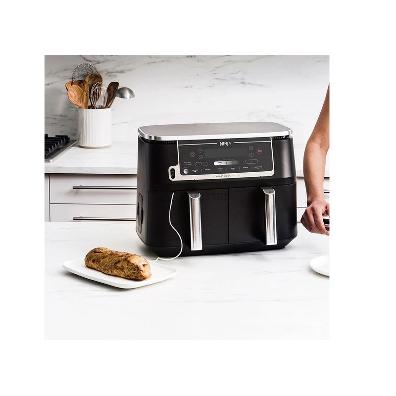 Ninja-Foodi-Max-Dual-Zone-AF451EU-Friteuza-cu-Aer-Cald-2470w-Sistem-Smart-Cook-9.5-l-2-Sertare-6-Functii-Negru-3