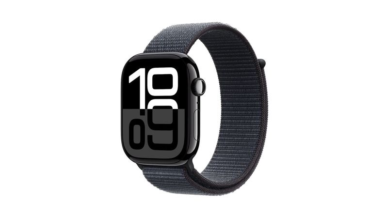 Apple Watch 10 GPS 42mm Carcasa Aluminiu Jet Black cu Ink Sport