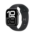 AppleWatch10GPS42mmCarcasaAluminiuJetBlacksiCureaSportNeagraSM