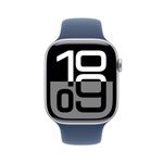 AppleWatchSeries10GPS42mmCarcasaAluminiuArgintiesiCureaSportDenimML