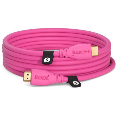 Rode HDMI-3-P Cablu HDMI 2.0 3m 4K60 18 Gb/s Roz
