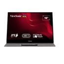 Viewsonic TD1655 Monitor Portabil IPS LED 15.6" Full HD miniHDMI Negru