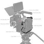 SmallRig3464BCagepentruCanonEOSR5R6cuBatteryGripBGR10Atasat