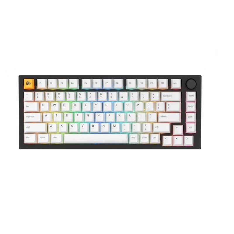 Glorious-GMMK-PRO-Tastatura-Mecanica-Gaming-75--Pre-built-USB-Layout-US-Negru-Alb