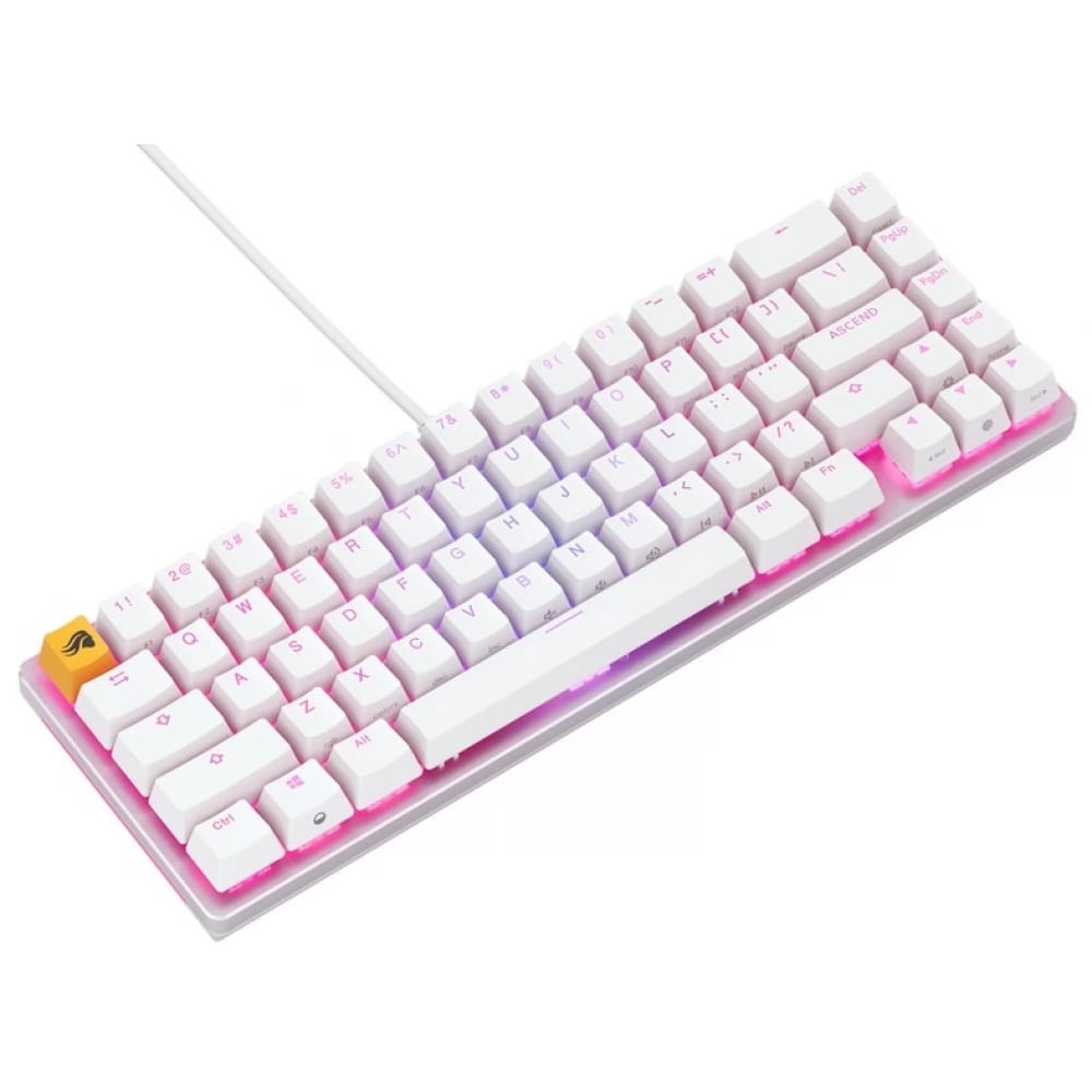 Glorious GMMK 2 Compact RGB Tastatura Mecanica Gaming Iluminare RGB USB-C Switch Fox Linear Layout US Alb