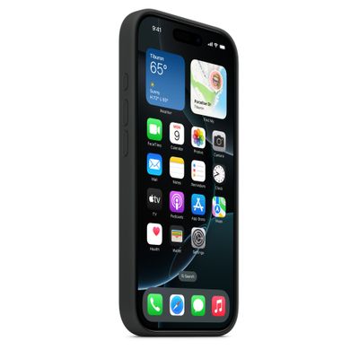 Apple Husa din Silicon cu MagSafe pentru iPhone 16 Pro Negru