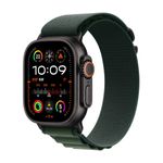 Apple-Watch-Ultra-2-GPS---Cellular-49mm-Carcasa-Black-Titanium-cu-Dark-Green-Alpine-Loop-M