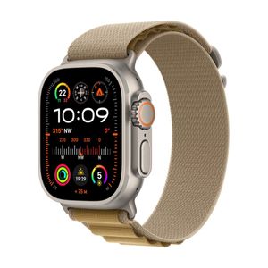 Apple Watch Ultra 2 GPS + Cellular 49mm Carcasa Natural Titanium cu Tan Alpine Loop S