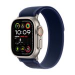 Apple-Watch-Ultra-2-GPS---Cellular-49mm-Carcasa-Natural-Titanium-cu-Blue-Trail-Loop-S-M