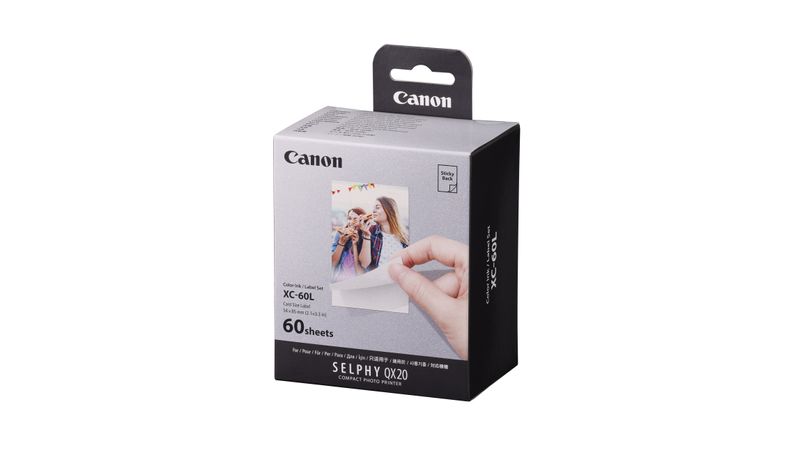 Canon Set Hartie + Toner Selphy XC-60L pentru Selphy QX20-F64.ro
