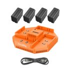 SmallRig4834Incarcatorcu4canalepentruAcumulatoriNPF970NPF550cu4BateriiIncluse