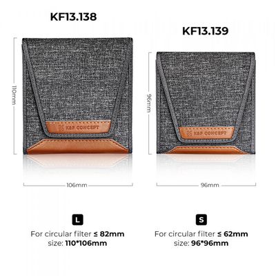 K&F Concept Husa pentru 3 Filtre 37mm la 62mm