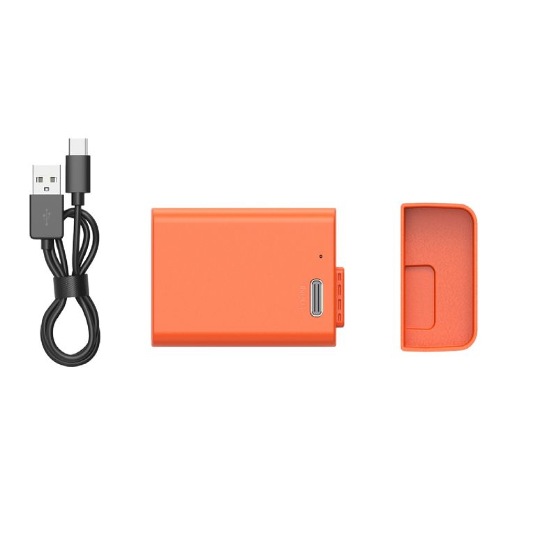 SmallRig4967AcumulatorReincarcabilcuUSBCtipNikontipENEL25Portocaliu