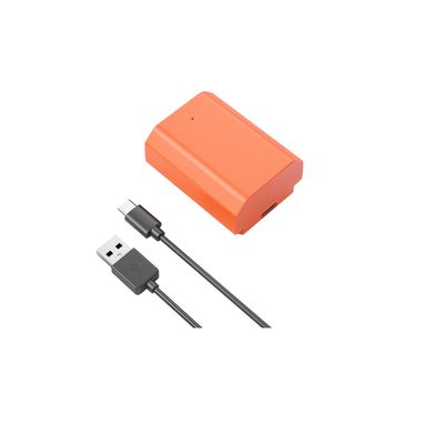 SmallRig 4969 Acumulator Reincarcabil cu USB-C pentru Sony tip NP-FZ100 Portocaliu