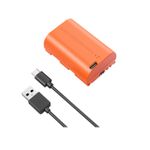 SmallRig-4968-Acumulator-Reincarcabil-cu-USB-C-pentru-Canon-tip-LP-E6NH-Portocaliu-2