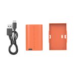 SmallRig-4968-Acumulator-Reincarcabil-cu-USB-C-pentru-Canon-tip-LP-E6NH-Portocaliu-4