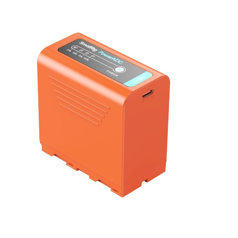 SmallRig4972AcumulatorReincarcabilcuUSBCNPF970Portocaliu