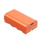 SmallRig-4971-Acumulator-Reincarcabil-cu-USB-C-NP-F550-Portocaliu