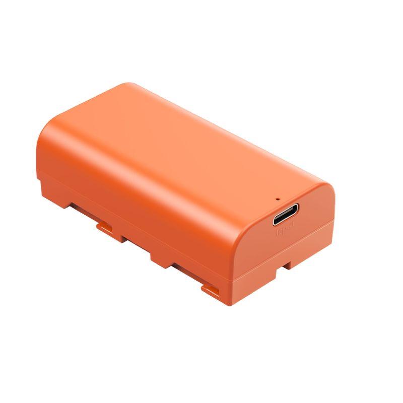 SmallRig-4971-Acumulator-Reincarcabil-cu-USB-C-NP-F550-Portocaliu