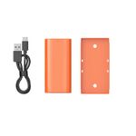 SmallRig-4971-Acumulator-Reincarcabil-cu-USB-C-NP-F550-Portocaliu-4